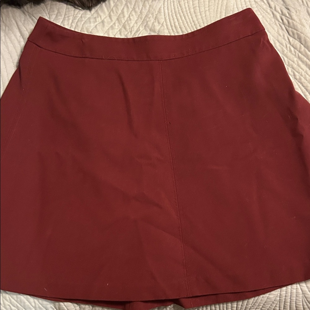 LOFT Rich Red Mini Skirt